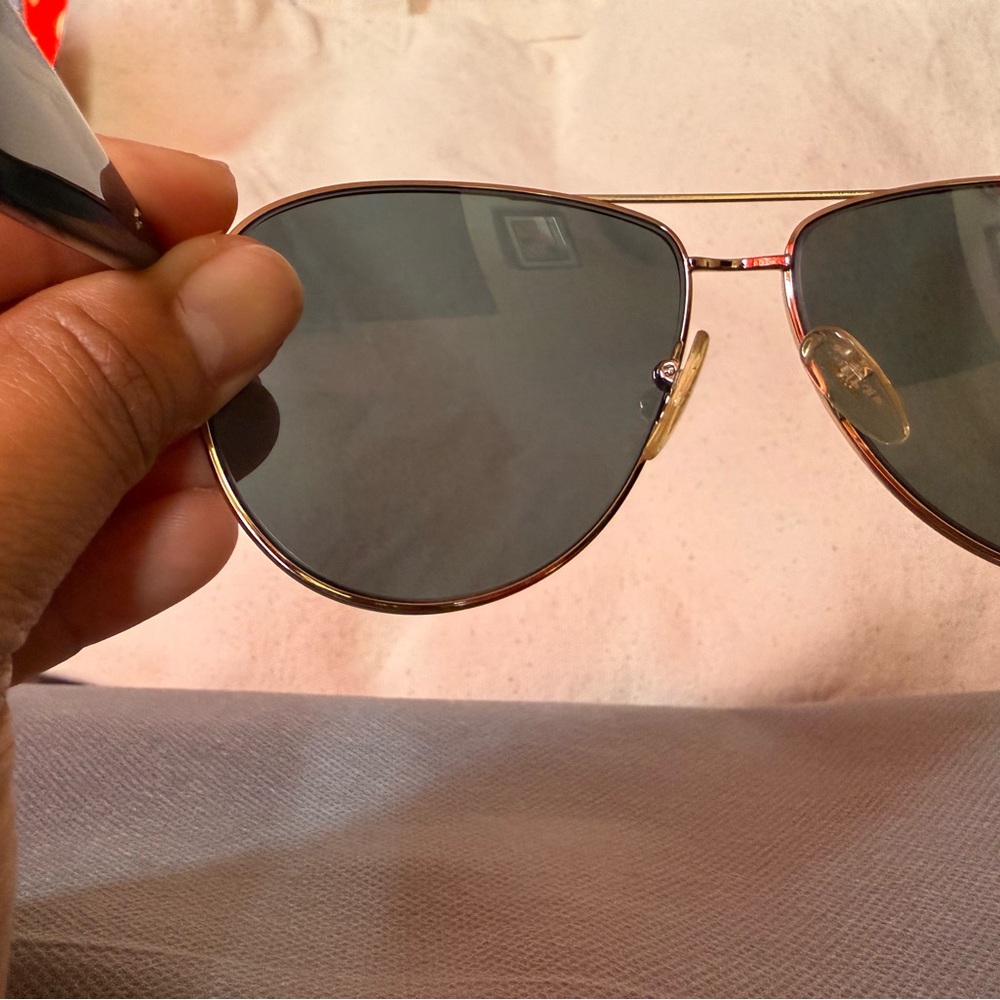 Prada polarized gold Aviator Sunglasses - Picture 6 of 8